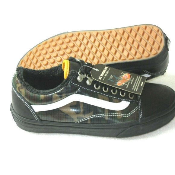 Vans Mens Old Skool MTE All Weather Skate Shoes Black Camouflage Sizes NIB main image 5